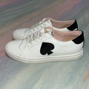 Kate Spade Fez White and Black Sneakers Size 8 B